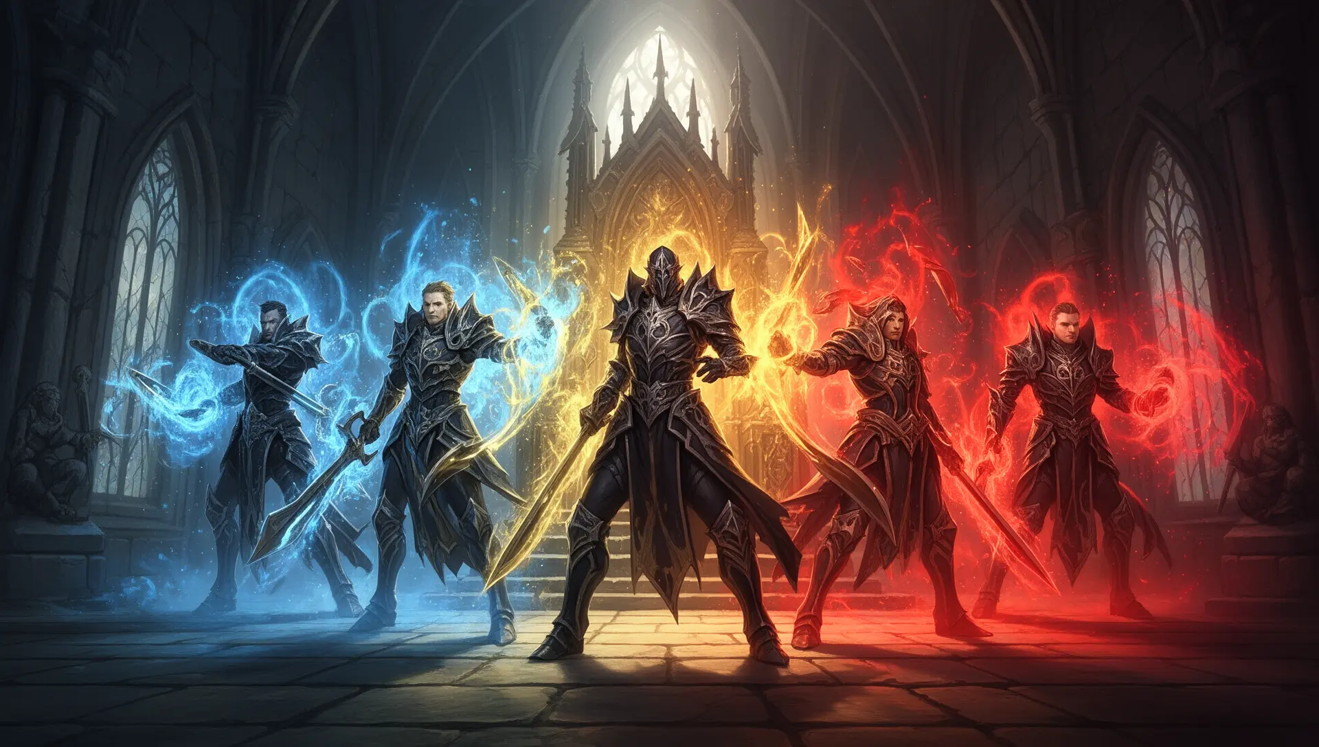 BG3 best party compositions for Honour Mode — four adventurers in epic battle formation